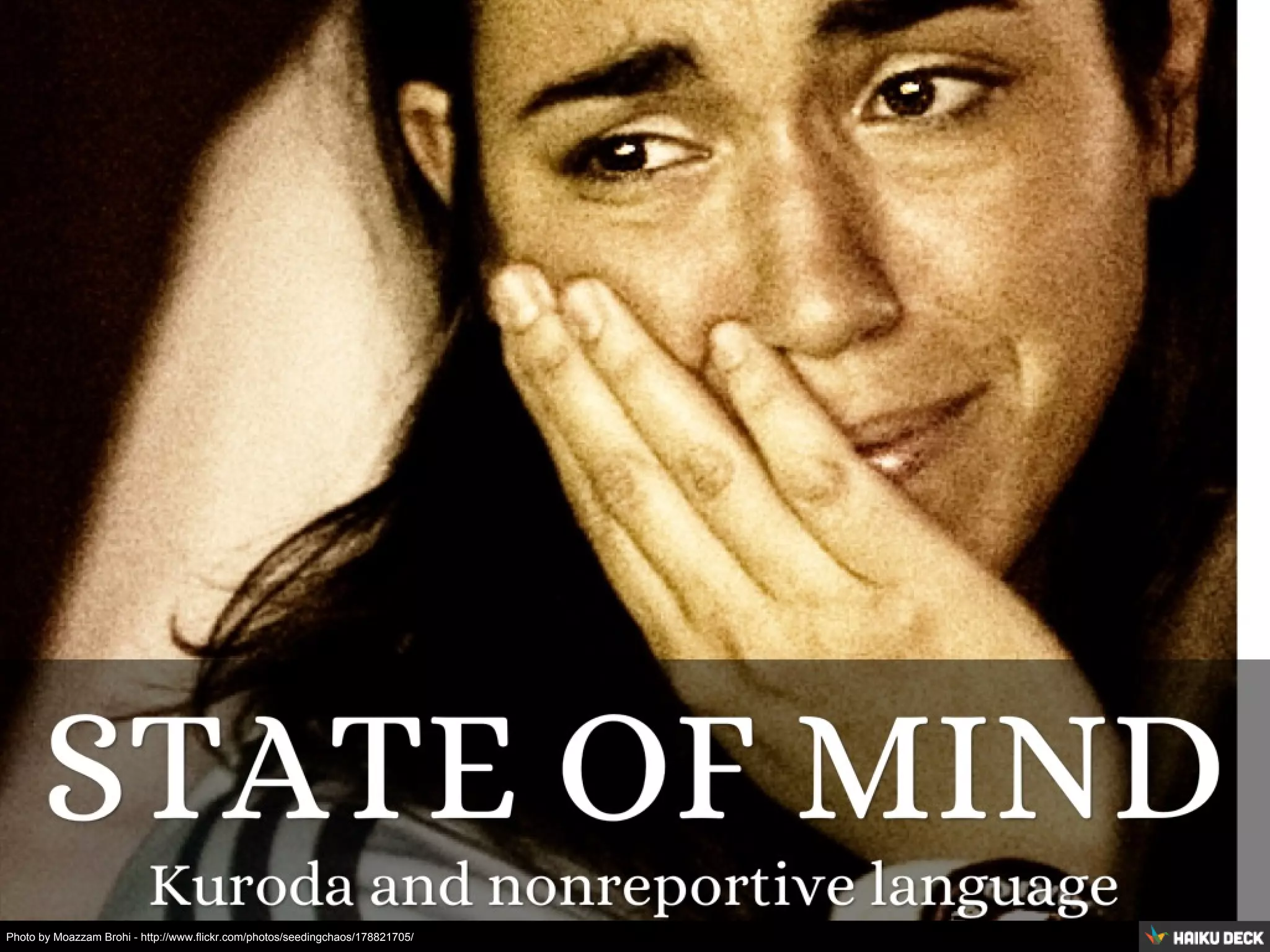 Photo by Moazzam Brohi - http://www.flickr.com/photos/seedingchaos/178821705/