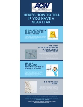 SLAB LEAK REPAIR IN WALDORF, MD PDF