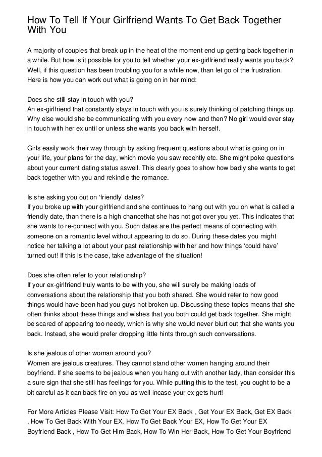 how to know if your ex girlfriend wants you back how to know if your ex girlfriend wants you back