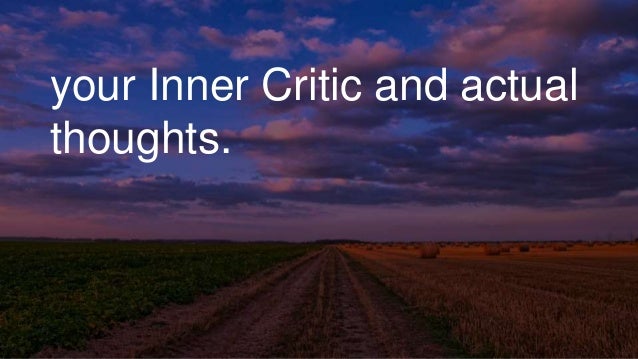 How to tell the difference between your inner critic and negative tho…