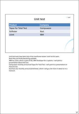 How to test a Mainframe Application | PDF