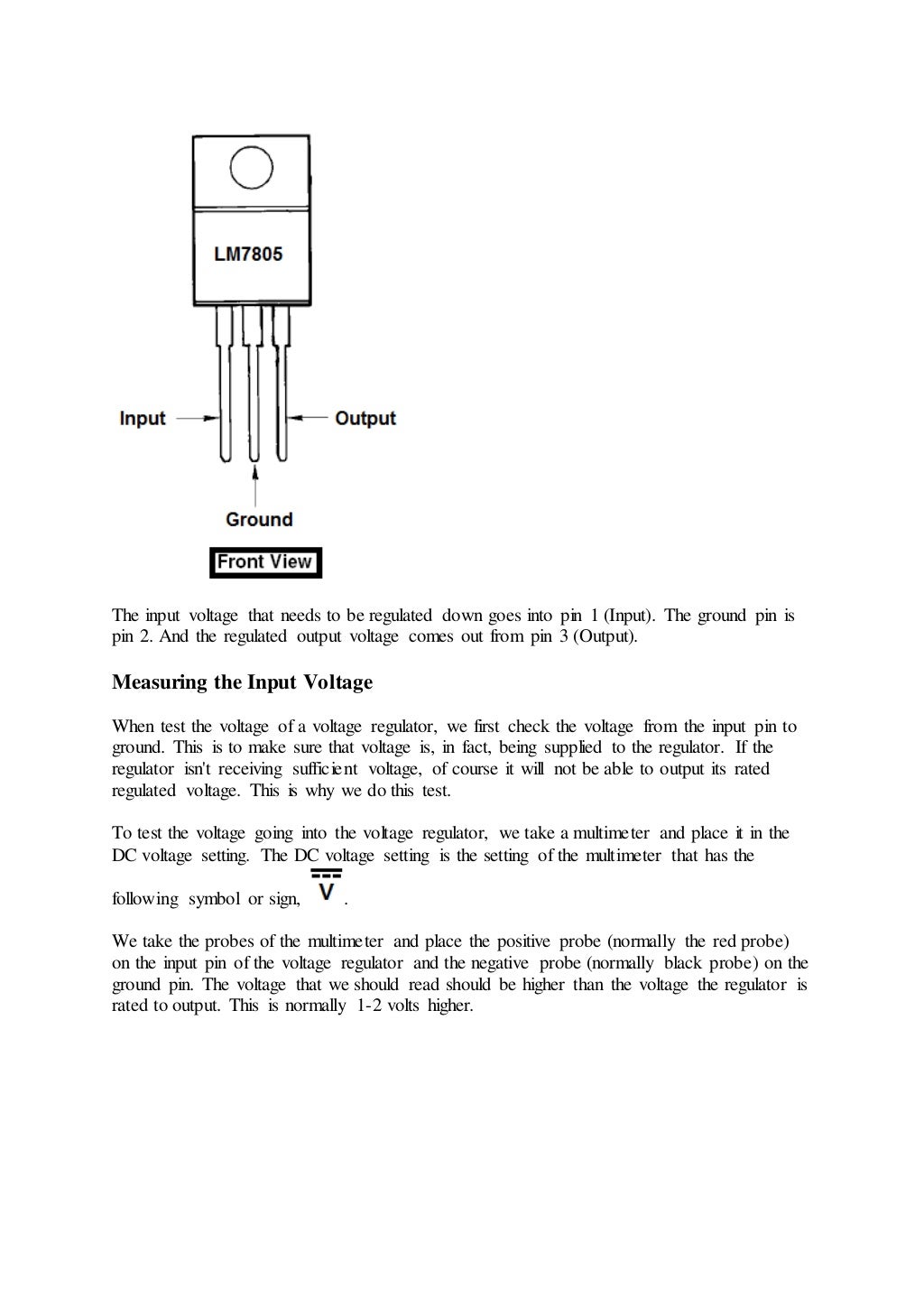 How To Test A Voltage Regulator How To Test A Voltage Regulator