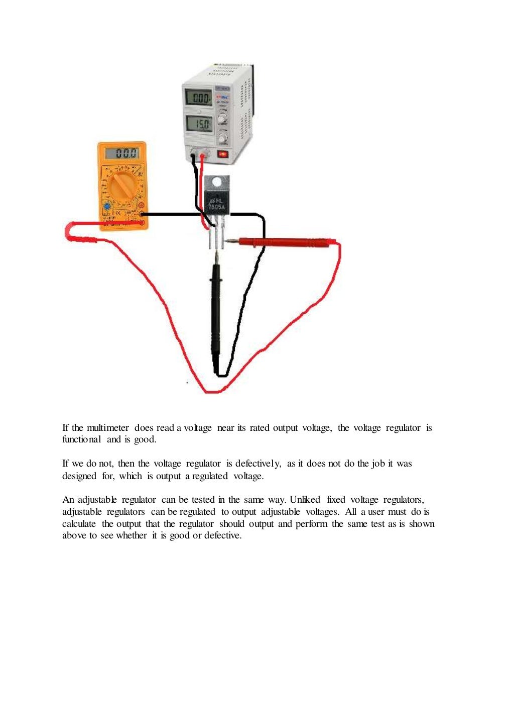  how to test a voltage regulator 