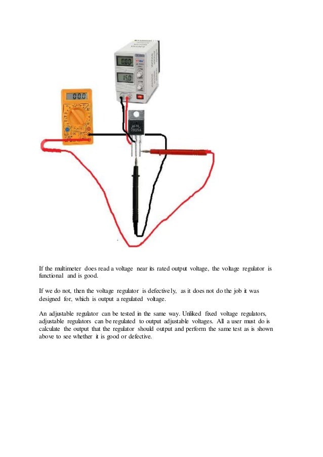 How to test a voltage regulator