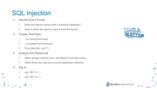 How to Test for The OWASP Top Ten | PPTX