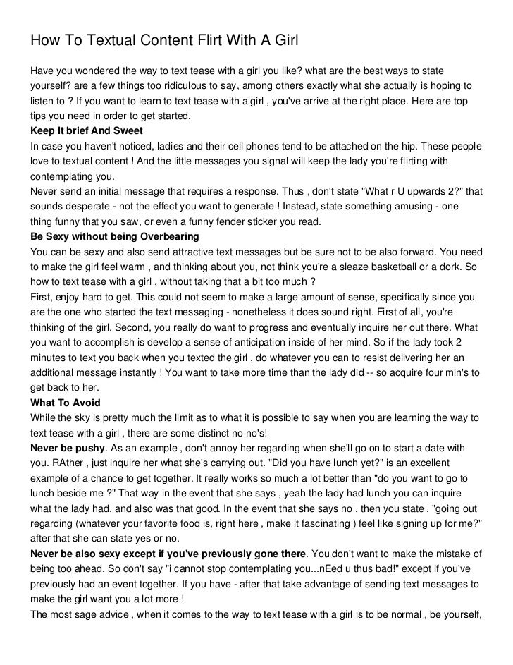 teasing someone flirting How to read her body language and flirt smarter if you receive bad responses, temporarily ease up on the flirting – such as teasing, touching, and sexual. teasing someone flirting How to read her body language and flirt smarter if you receive bad responses, temporarily ease up on the flirting – such as teasing, touching, and sexual.