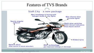 Features of TVS Brands
19

Babasabpatilfreepptmba.com

10/19/2013

 