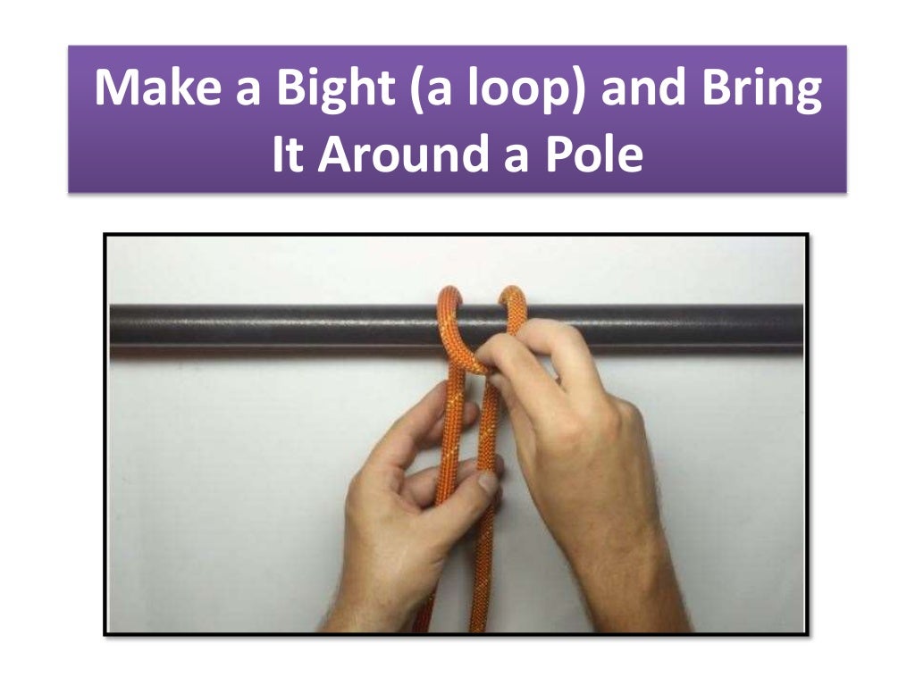 How to tie a quick release knot