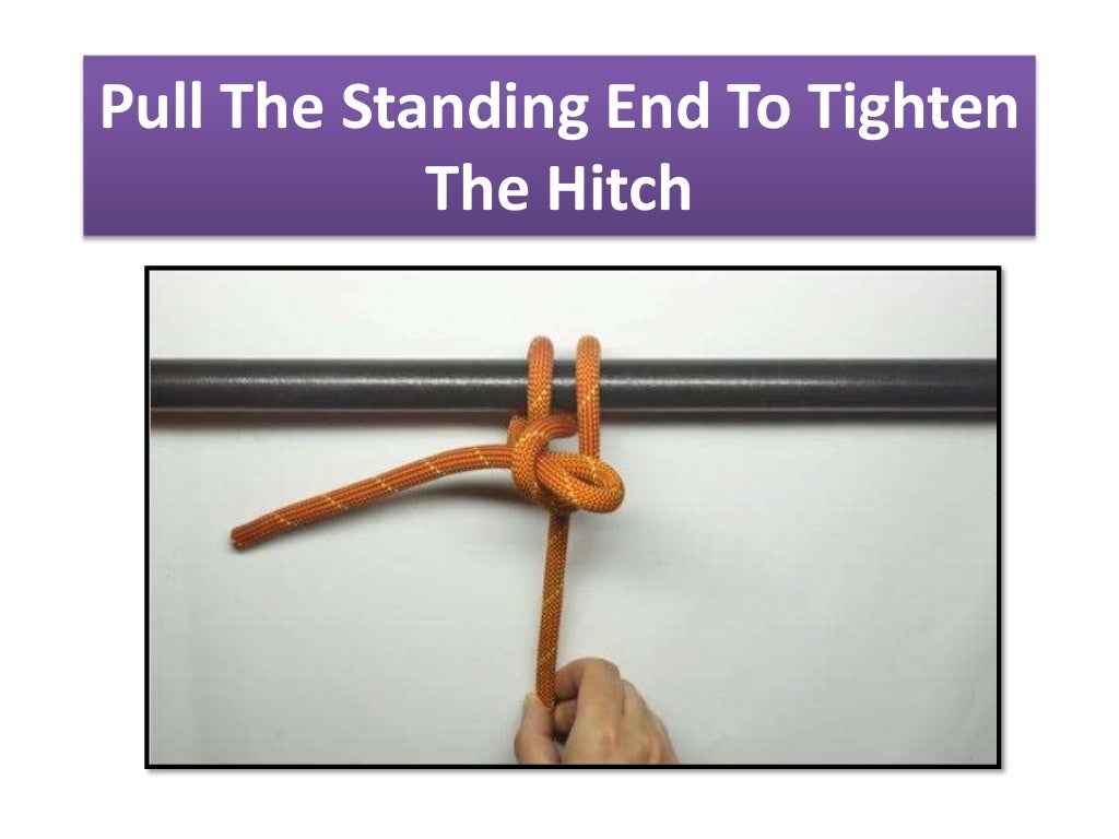 How to tie a quick release knot