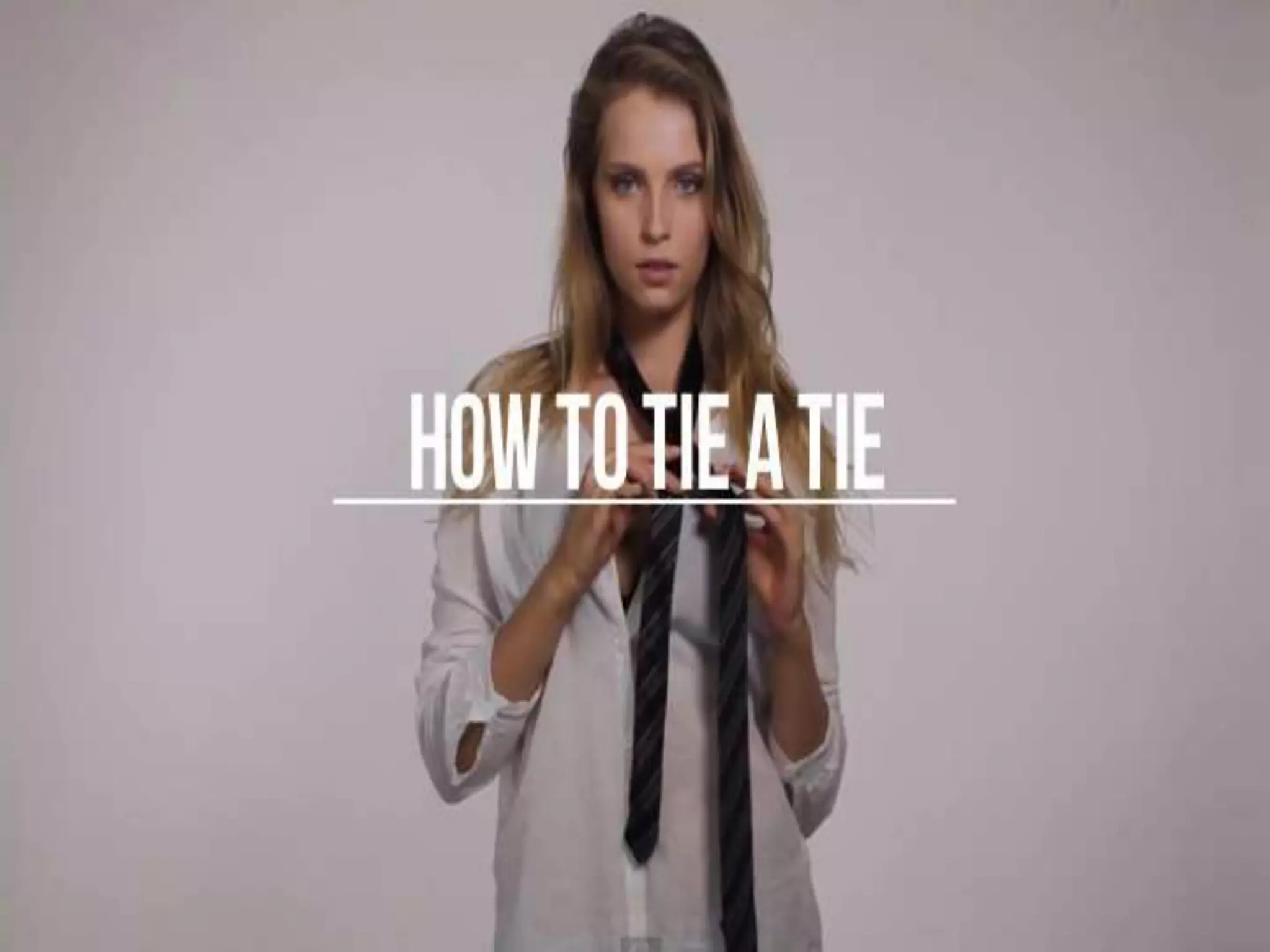 How to tie a tie (the simple knot oriental knot) | PPTX