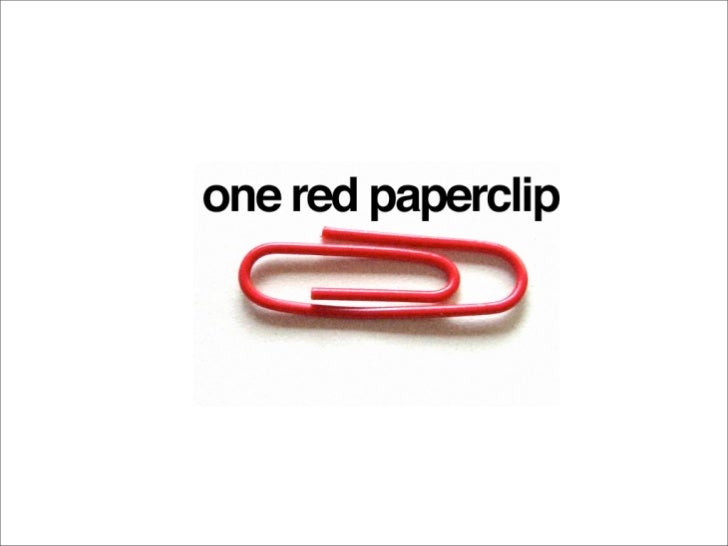 How to trade a red paperclip for a house part 1