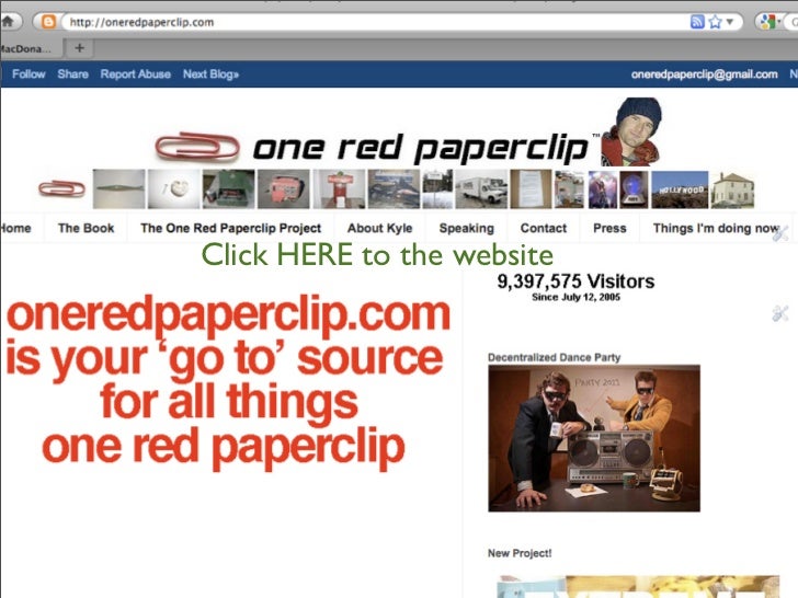 How to trade a red paperclip for a house part 1