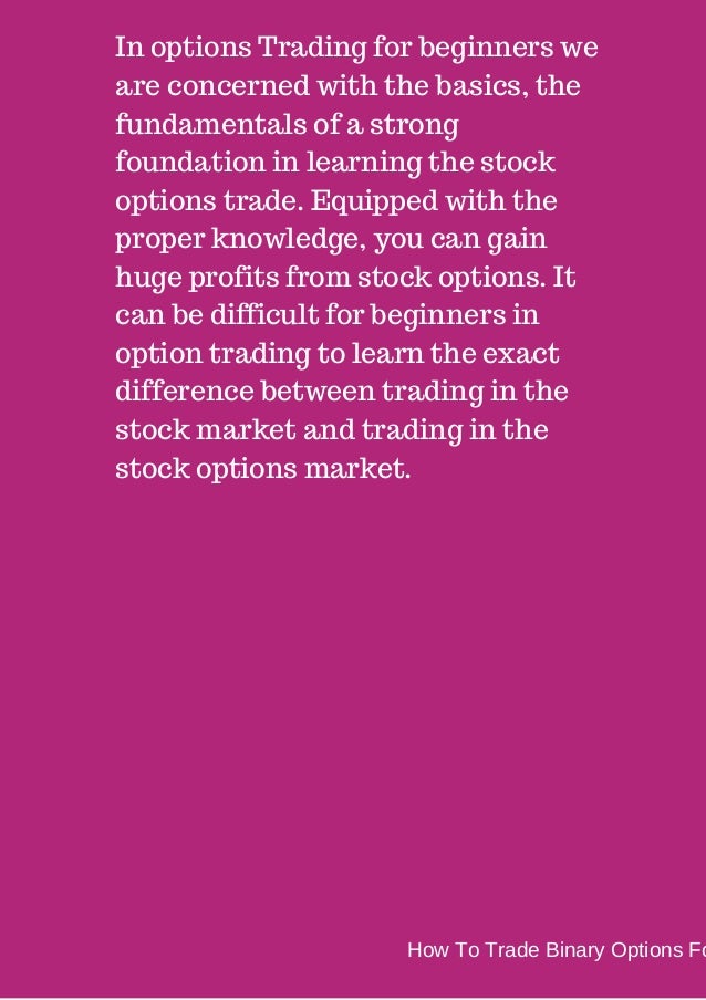 Trade binary options for me