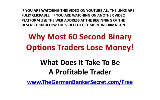 Can you lose money trading binary options