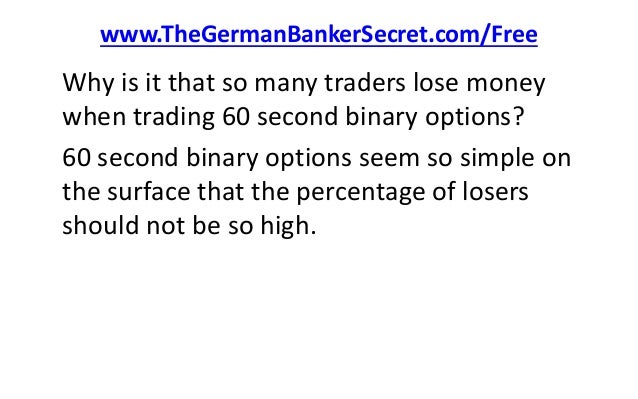 Option traders lose money