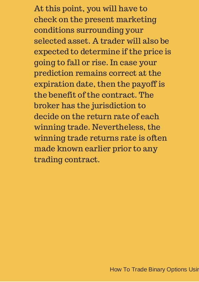 How to trade binary options using price action
