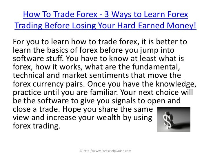Best way to learn forex