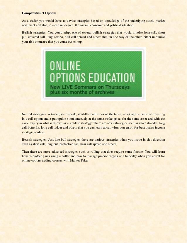 How to buy and sell options online