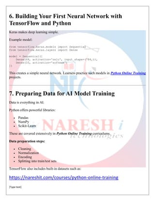 How to Train AI Models Using TensorFlow and Python - Python Online ...