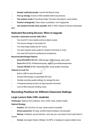 How to Transcribe College Lecture Recordings into Study Notes: A ...