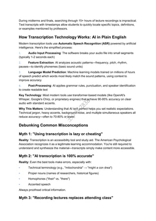 How to Transcribe College Lecture Recordings into Study Notes: A ...