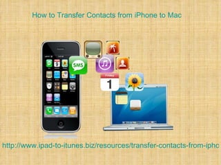 How to Transfer Contacts from iPhone to Mac




http://www.ipad-to-itunes.biz/resources/transfer-contacts-from-iphon
 