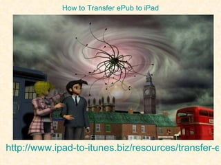 How to Transfer ePub to iPad




http://www.ipad-to-itunes.biz/resources/transfer-ep
 