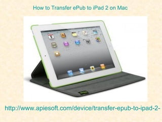How to Transfer ePub to iPad 2 on Mac




http://www.apiesoft.com/device/transfer-epub-to-ipad-2-o
 