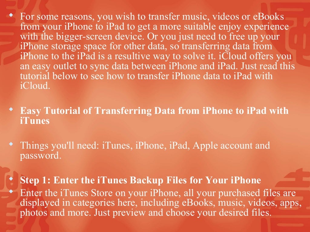 How To Transfer Files From IPhone To IPad Using ICloud 