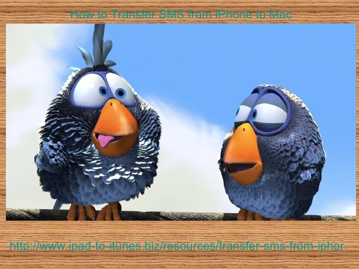 How to transfer sms from i phone to mac