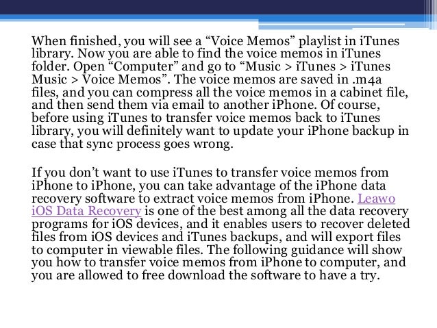 How to Transfer Voice Memos from iPhone to iPhone
