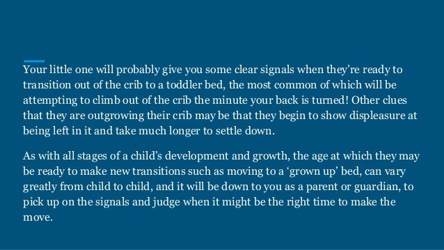 How To Transition Out Of The Crib To A Toddler Bed