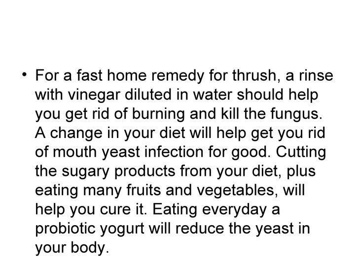How To Treat Yeast Infection In The Mouth Naturally How To Treat Yeast Infection In The Mouth Naturally