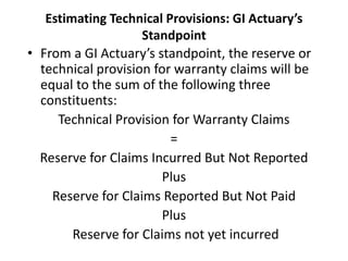 Accounting treatment of Future Warranty Claims | PPTX