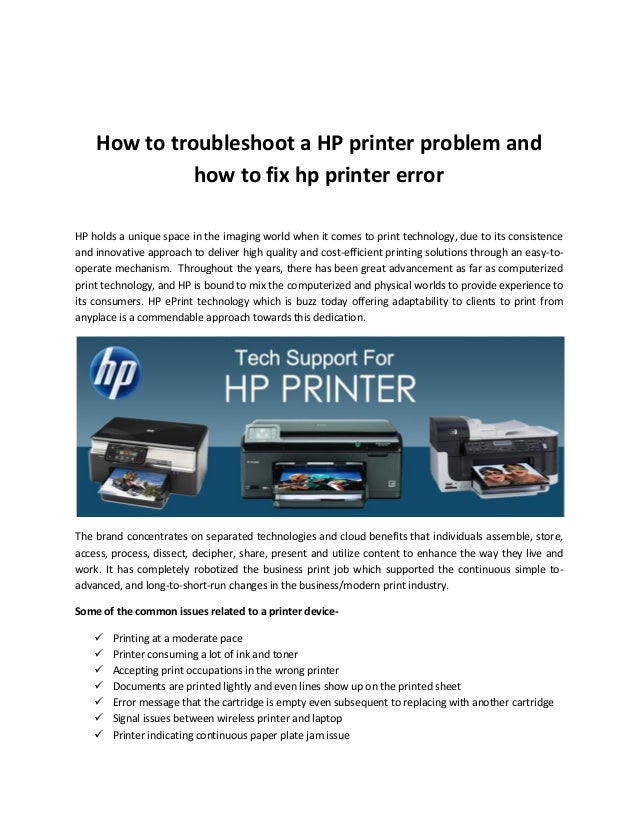 How to troubleshoot a HP printer problem and how to fix hp printer er…
