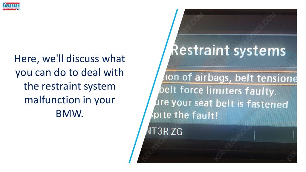 How To Troubleshoot BMW Restraint System Malfunction | PPTX