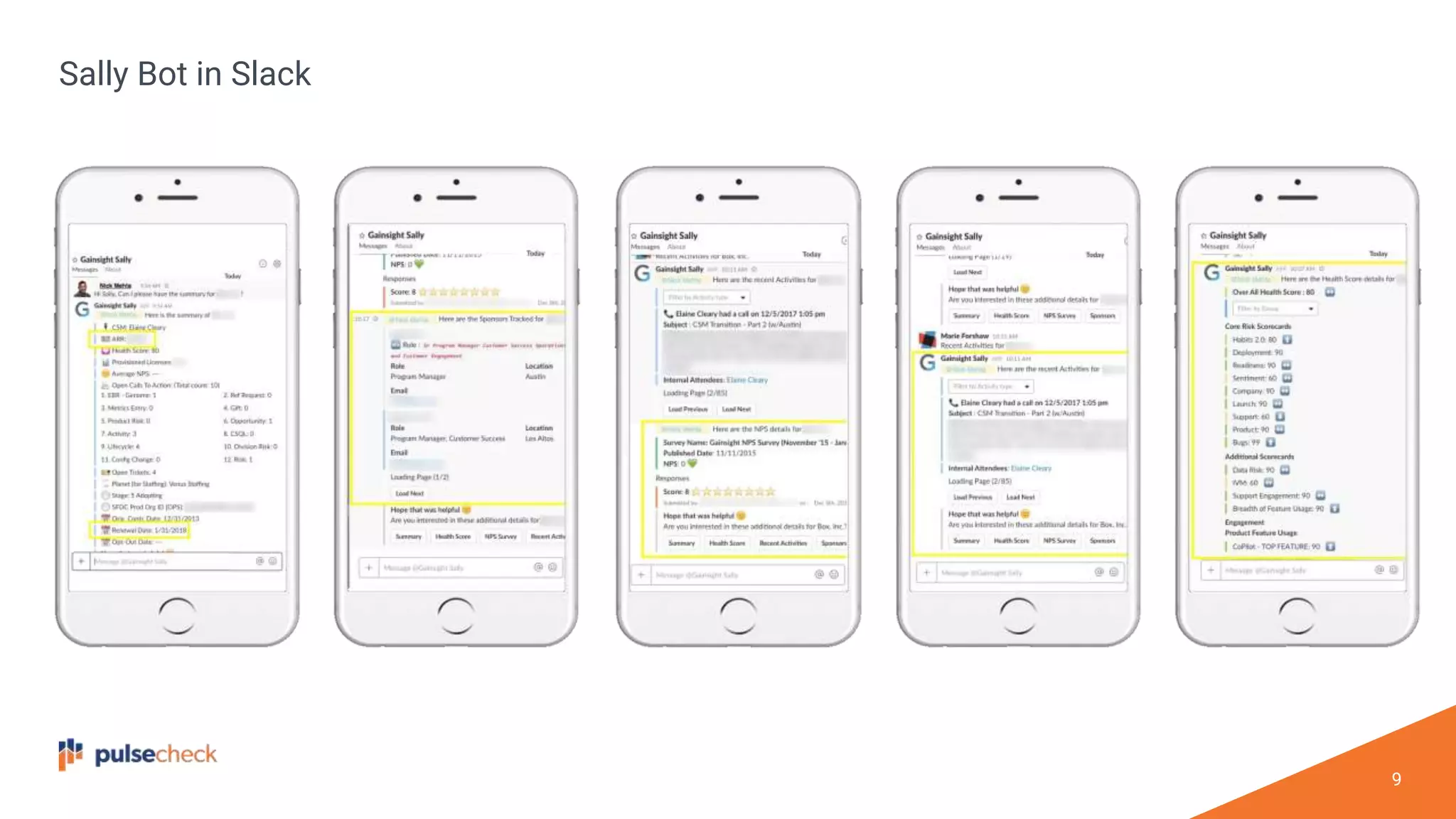 9
Sally Bot in Slack
 