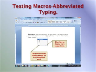Click here to
display more
suggestions.

Click here to open
Google search for
the highlighted
word.

 