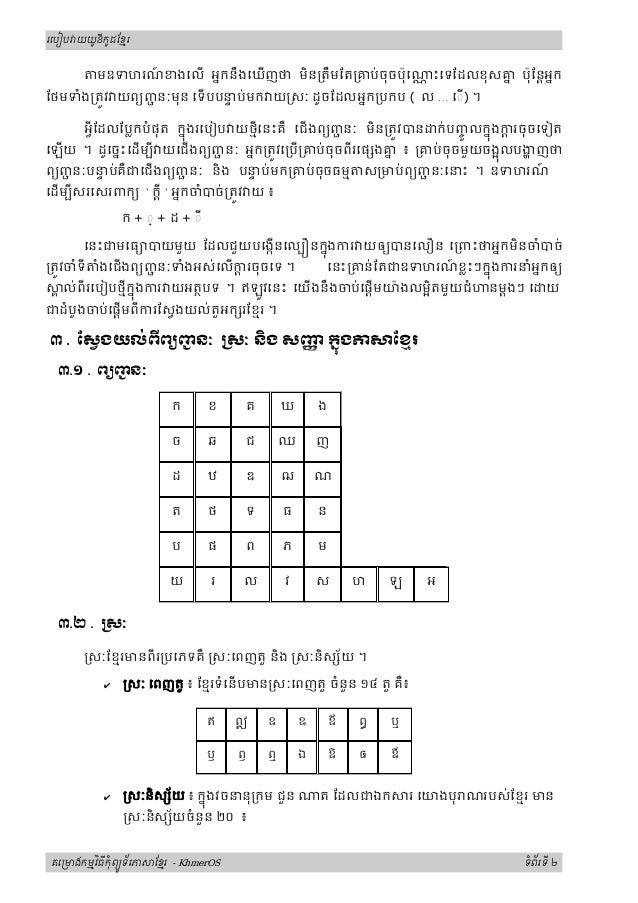 Khmer dotted font