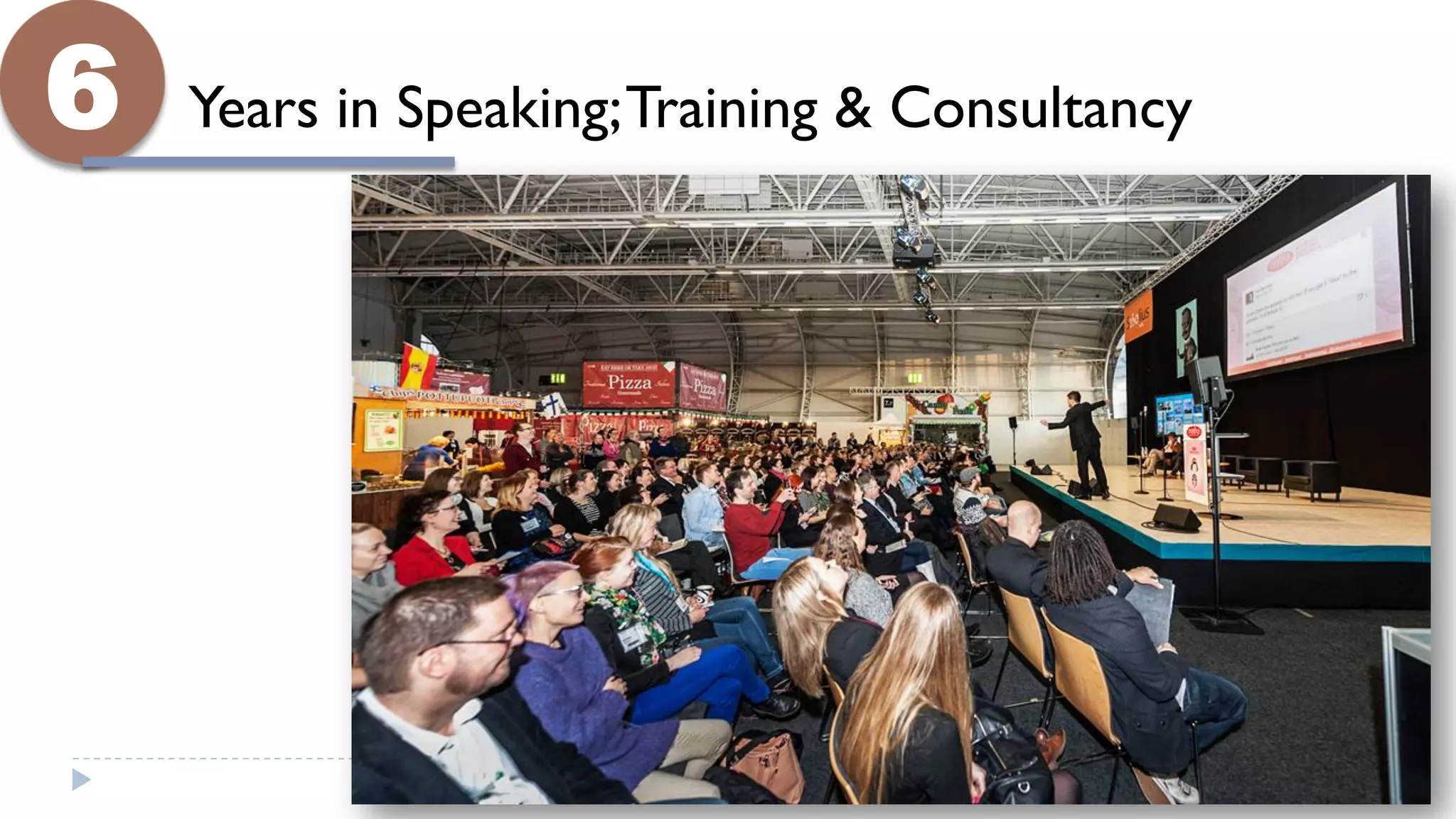 6 Years in Speaking;Training & Consultancy
 