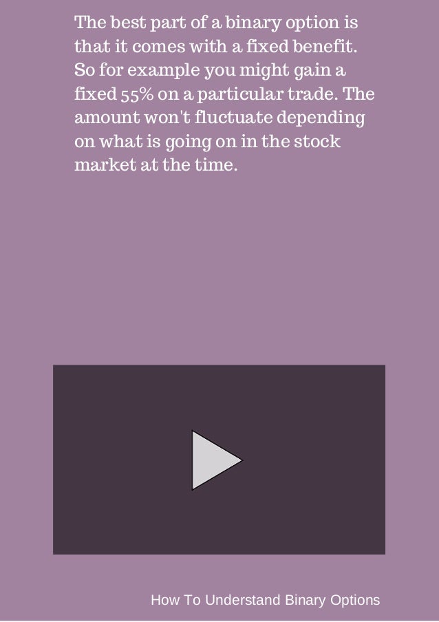 Binary options understanding