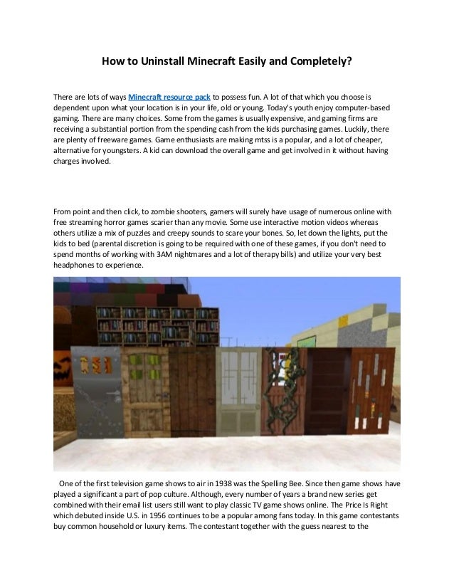 2 Basic Ways To Uninstall Minecraft On Windows Pc – ALPE