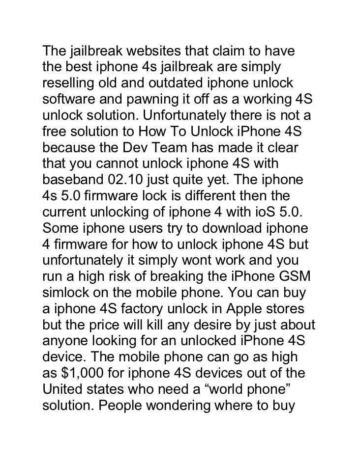 How To Unlock iPhone 4s - Just In 5 Mins