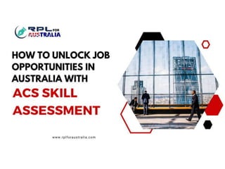 How to Unlock Job Opportunities in Australia with ACS Skill Assessment