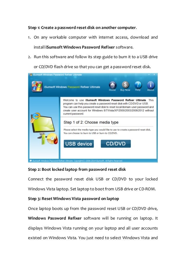 How to Unlock Laptop When Windows Vista Password