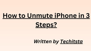 How to Unmute iPhone.pdf
