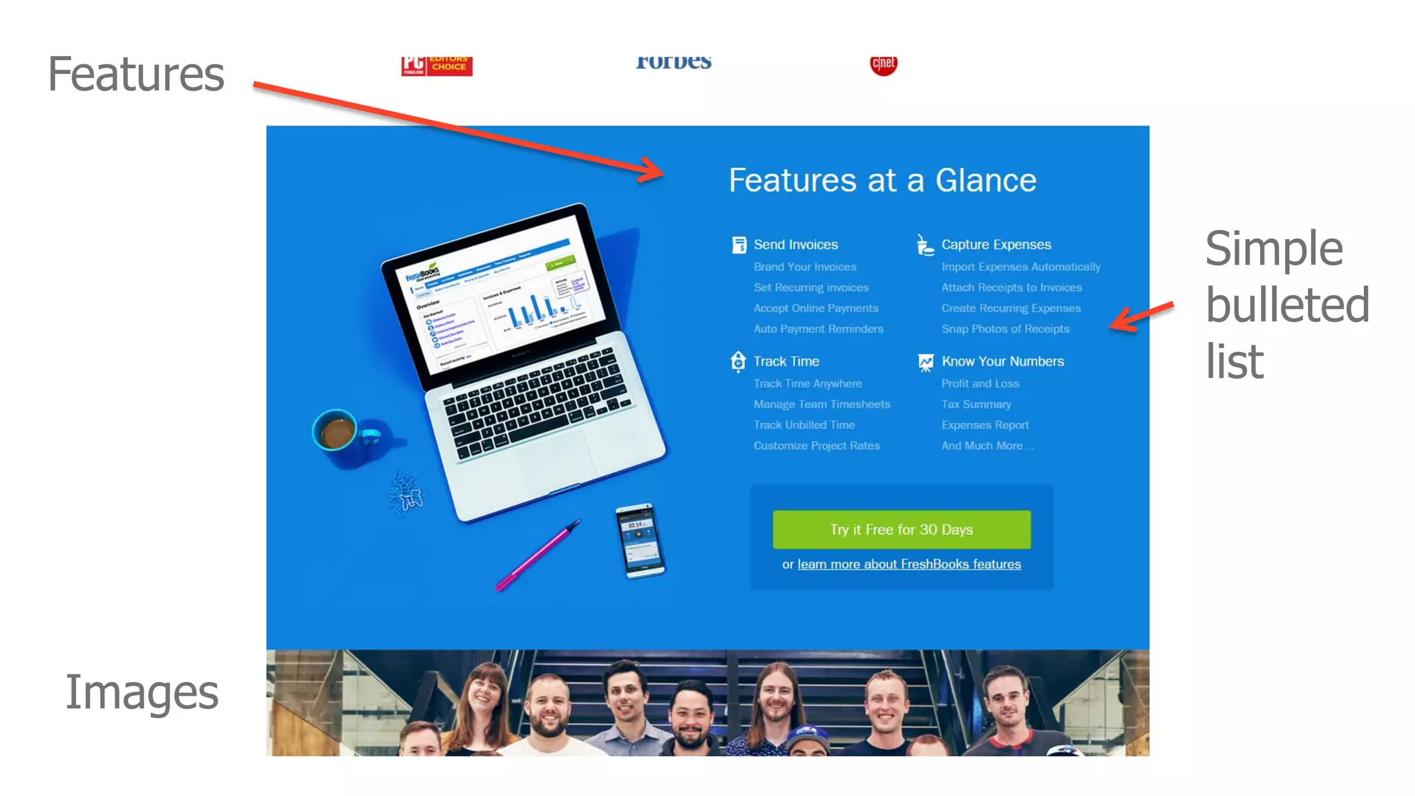 Features
Images
Simple
bulleted
list
 
