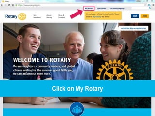 Click on My Rotary
 