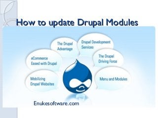 How to update Drupal Modules




    Enukesoftware.com
 