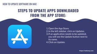 How to update software on Mac | PPT